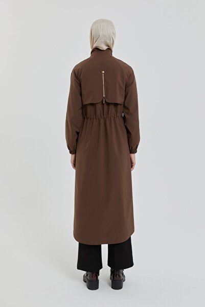 Nihan Beli Büzgülü Aksesuar Detaylı Kap Kahve