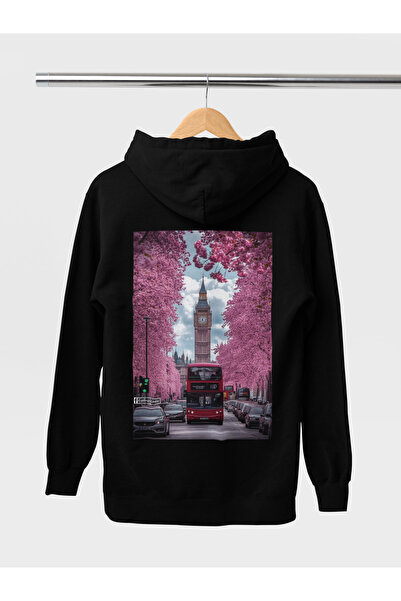 MAGORS سترة رياضية بغطاء للرأس مطبوعة للجنسين من ستيل-إكس لندن