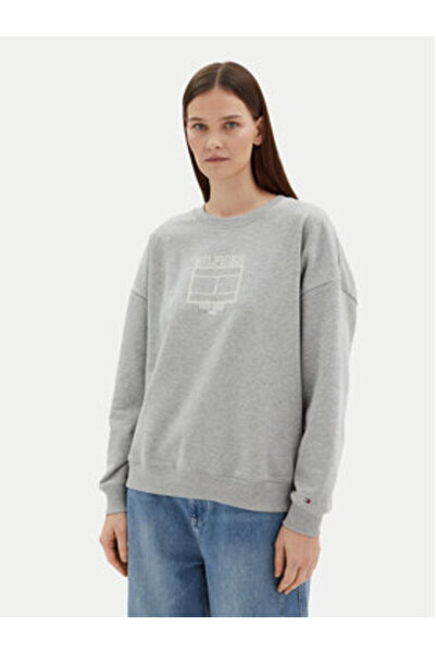 Tommy Hilfiger Γυναικείο Φούτερ WW0WW44633 Γκρι