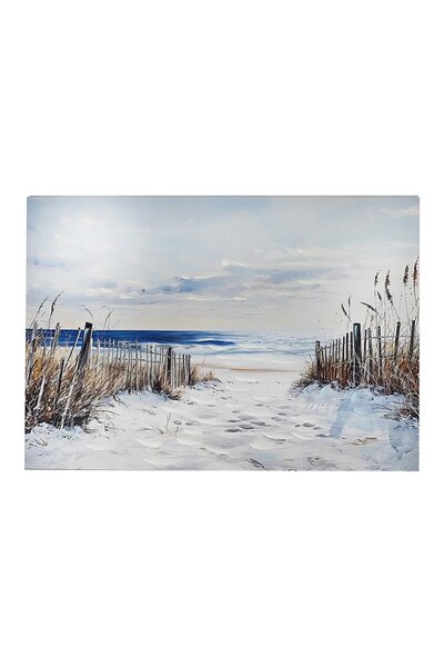 MAPLE LEAF لوحة فنية جدارية من القماش، 40% رسم يدوي على إطار جداري 60×80 سم