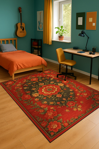 Rugs Modern Halı سجادة موسو الكلاسيكية ذات النمط الأناضولي التقليدي المنسوج ذ...