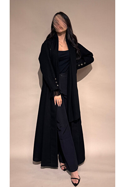 outline Chiffon sleeve abaya