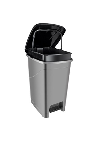 LeesHome 15 Lt Slim Pedallı Çöp Kovası ANTRASİT