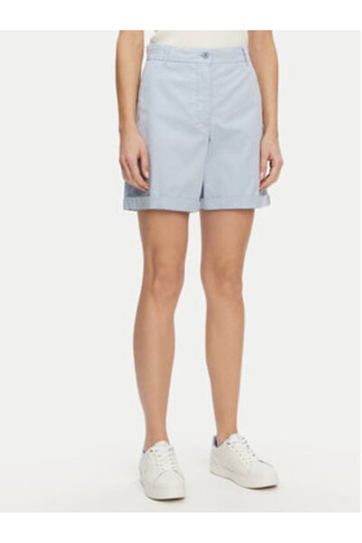Tommy Hilfiger Γυναικείο σορτς από ύφασμα WW0WW42457 Μπλε