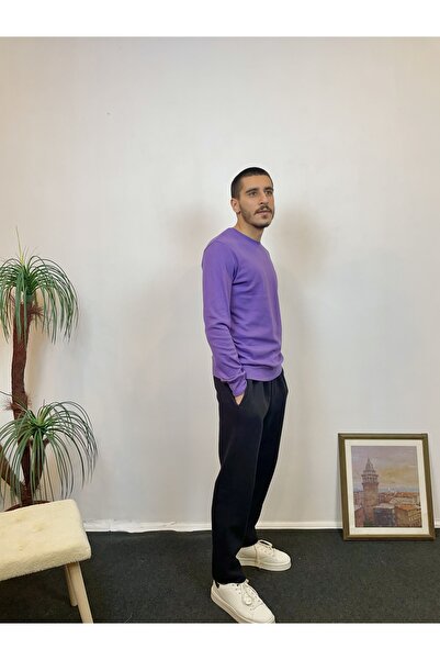 Superlife Ανδρικό φούτερ Superlife με λεπτή εφαρμογή με λαιμόκοψη SPR 20K17