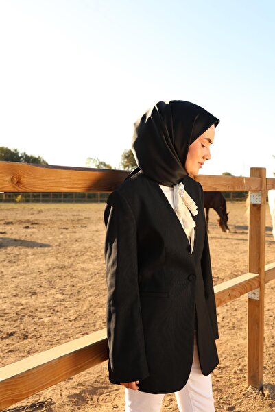 Silk Home Sura Silk Scarf 11416-S01 Black