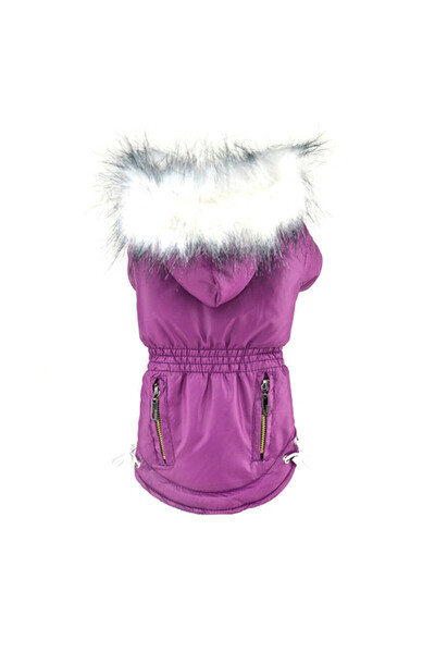 fara marca Geaca pentru catei violet L 31cm lungime