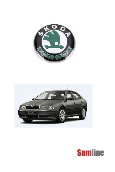 Samline Amblem Ön Panjur Logosu Skoda Octavıa A4 MK1 (1997-2004) Skoda Amblem...