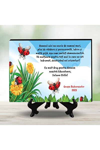 CrisPrint Placa ardezie cadou Educatoare