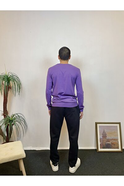 Superlife Ανδρικό φούτερ Superlife με λεπτή εφαρμογή με λαιμόκοψη SPR 20K17