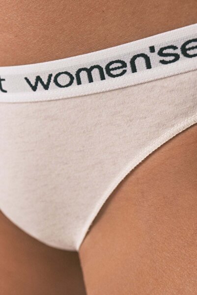 Women'secret Classic cotton panties pack with ivory logo
