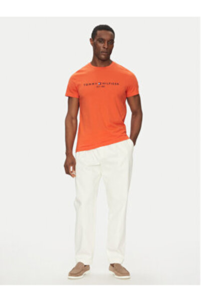 Tommy Hilfiger Ανδρικό T-Shirt MW0MW11797 Πορτοκαλί