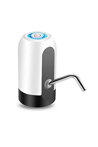 dalimag Dozator automat de apă pentru sticle, reîncărcabil USB, alb/negru