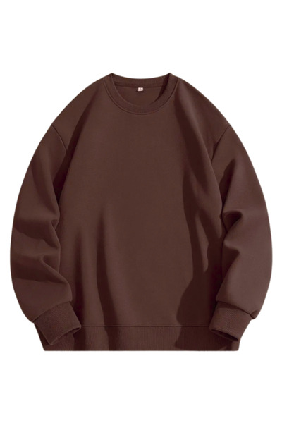 MİLANRA Unisex χειμερινό μακρυμάνικο φούτερ από φλις