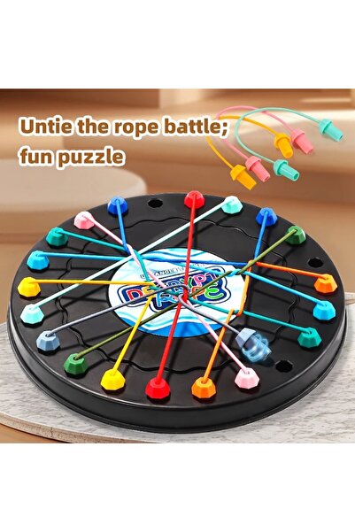 dalimag Educational Puzzle with Colored Strings, Untie the Knots, Stress Reliever for the Whole Family, 20 x