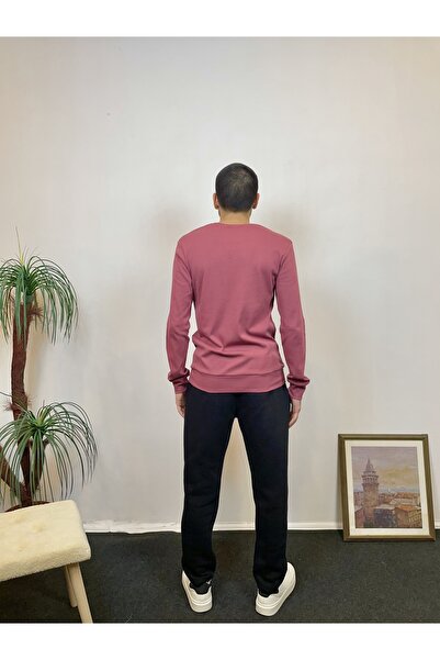 Superlife Ανδρικό φούτερ Superlife με λεπτή εφαρμογή με λαιμόκοψη SPR 20K17