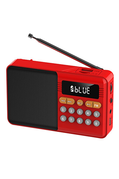 Apricot AP-R2 Kırmızı/Gri/Yeşil Renkli 3 Watt USB/TF/AUX/BT Taşınabilir Nosta...