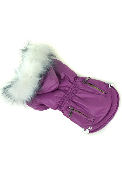 fara marca Geaca pentru catei violet 2XL 40cm lungime