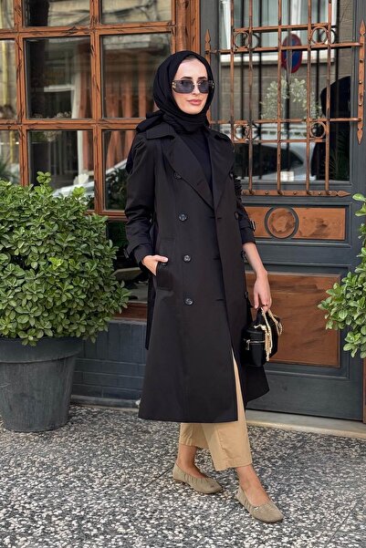 SEÇİL Trençkot 10002522110006 Siyah