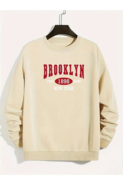 FAEL LİFE Zero Neck On Broklyn Imprimat pentru femei/bărbați Oversize