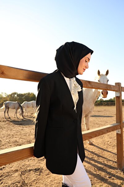 Silk Home Sura Silk Scarf 11416-S01 Black