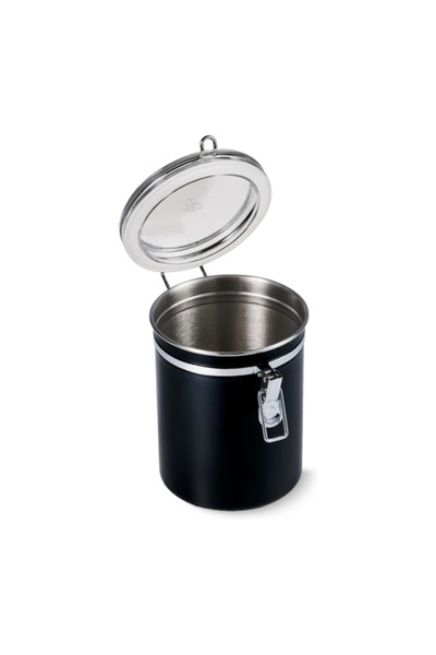 Tchibo Stainless Steel Coffee Container Black 500 Gr 632941