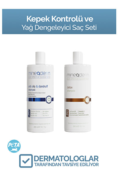 mineaderm Kepek Kontrolü ve Yağ Dengeleyici Saç Seti