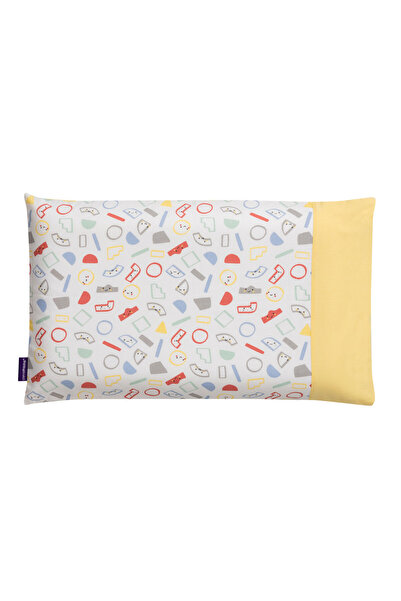 Clevamama غطاء وسادة كليفا فوم للأطفال الصغار - رمادي/أصفر، من سنتين إلى ثلاث...