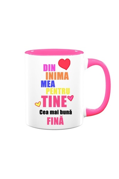 OEM Cană personalizată pentru fină cu mesajul: „Din inima mea pentru tine, ce...