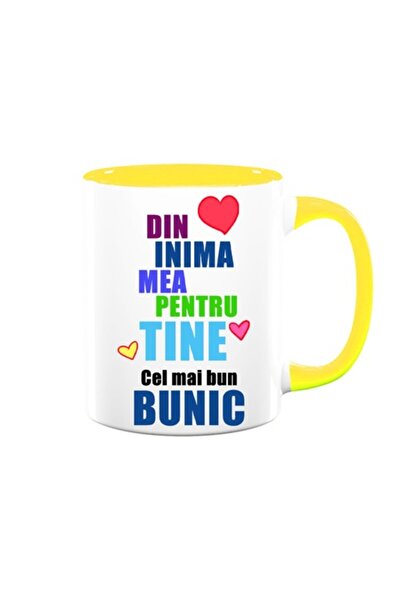 OEM Cană personalizată pentru bunic cu mesajul: „Din inimă pentru tine, cel m...