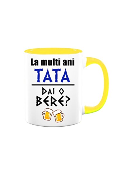 OEM Cană personalizată cu mesajul „La mulți ani, tată, vrei o bere?”, Betapri...