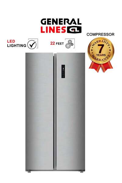general lines Mega Display Refrigerator - 22 ft - Steam - Steel - GLS646NS