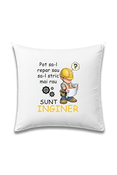 OEM Pernă personalizată cu mesajul: „Pot să o repar sau să o stric și mai rău...