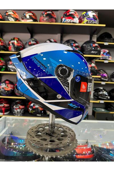 MT Helmets Thunder 4 SV Freeway A17 Parlak Kapalı Kask