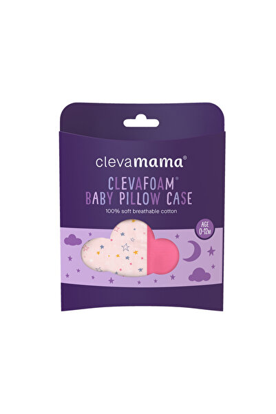 Clevamama ClevaFoam Baby Pillow Case - Pink, Newborn-6 Months