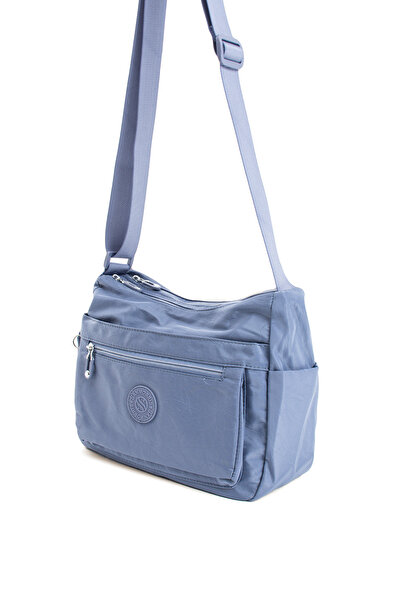 Sanmorris 4008 Women's Multi-Pocket Waterproof Crinkle Fabric Adjustable Crossbody Shoulder Bag