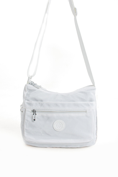 Sanmorris 4008 Women's Multi-Pocket Waterproof Crinkle Fabric Adjustable Crossbody Shoulder Bag