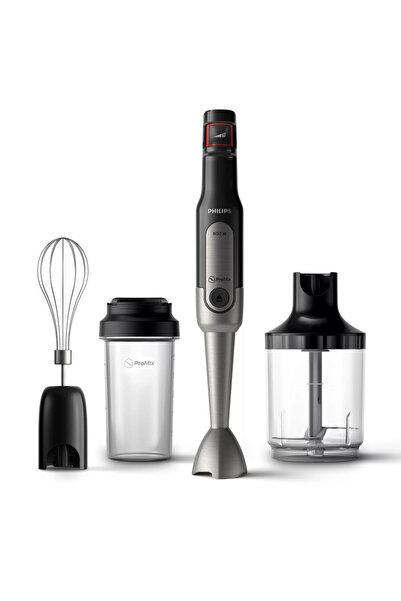 Philips Blender Viva Collection HR2652/90, 800W, 500ml, Inox, Submersibil, ProMix, SpeedTouch, Negru