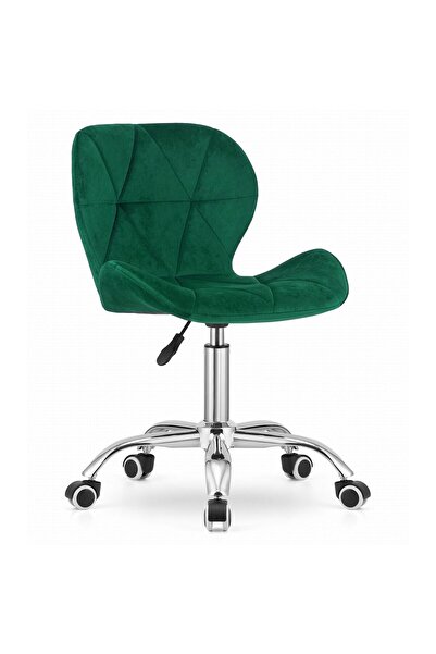 Leobert Scaun de birou, Artool, Avola, rotativ, catifea, verde, 53.5x55x72.5-...