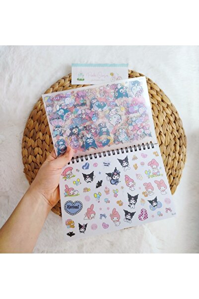 BALCI HEDİYELİK Sanrio Sticker Book Kuromi, My Melody