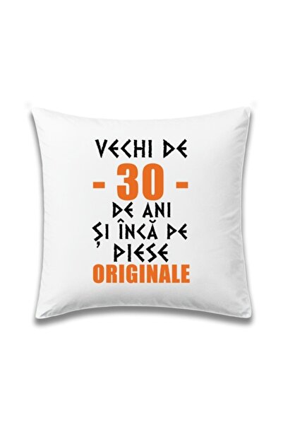 OEM Pernă personalizată cu mesaj: „30 de ani și încă în piesele originale”, m...