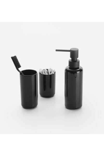 Decor Walther موزع صابون سائل منبثق + (2 قطعة) حامل فرشاة أسنان، يوضع على سطح...