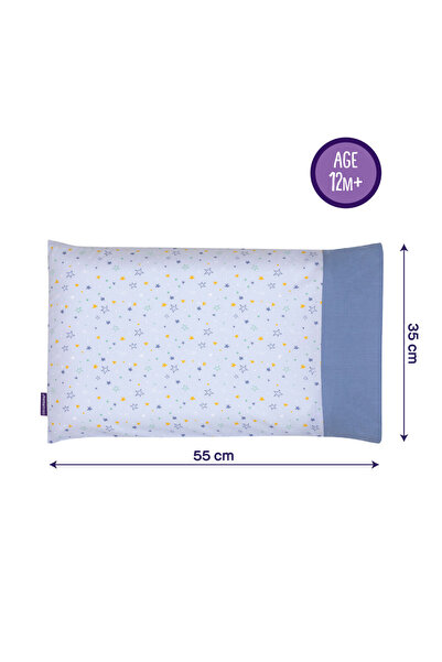 Clevamama ClevaFoam Toddler Pillow Case - Blue, 2-3 Years