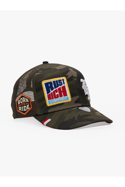 RustandRich Women Men Khaki Baseball Cap Curved Visor Urban Collection La Camouflage