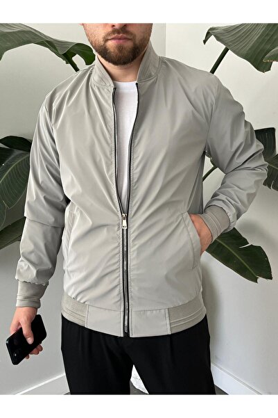 maroni معطف موسمي بياقة جامعية وخصر مطاطي Bl 1705_60298