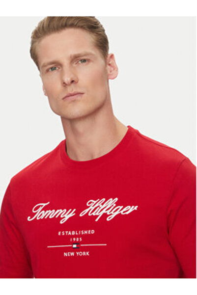 Tommy Hilfiger Ανδρικό T-Shirt MW0MW33691 Κόκκινο