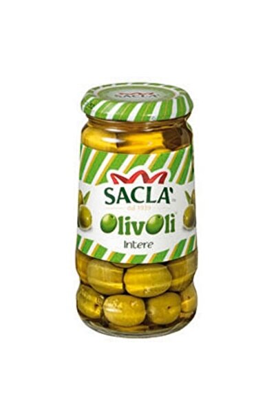 Sacla Masline italiene verzi intregi 300g