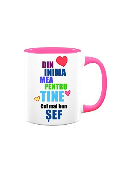 OEM Cană personalizată pentru șef cu mesajul: „Din inimă pentru tine, cel mai...