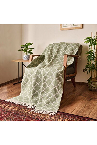 Evidea М'яка бавовняна ковдра для телевізора Zivra - зелена - 130x170 см