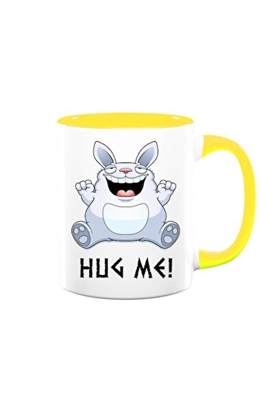 OEM Cană personalizată cu mesajul „îmbrățișează-mă, iepure”, Betaprint, albă ...